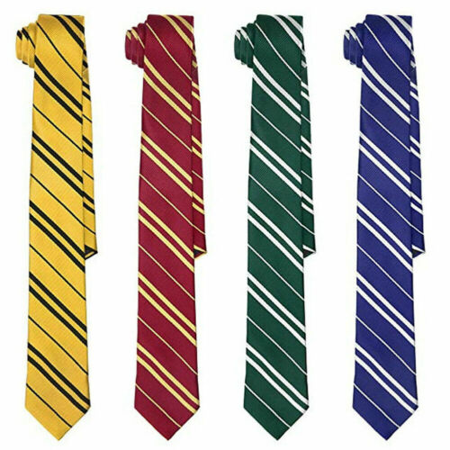 Harry Potter Tie - Gryffindor Slytherin Ravenclaw Hufflepuff ...